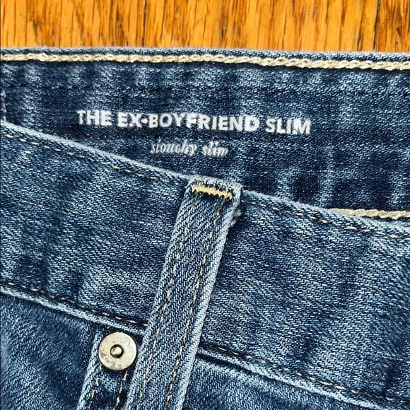 AG Adriano Goldschmied The Ex Boyfriend Slim Blue Denim Jeans Size 29 - Picture 3 of 16